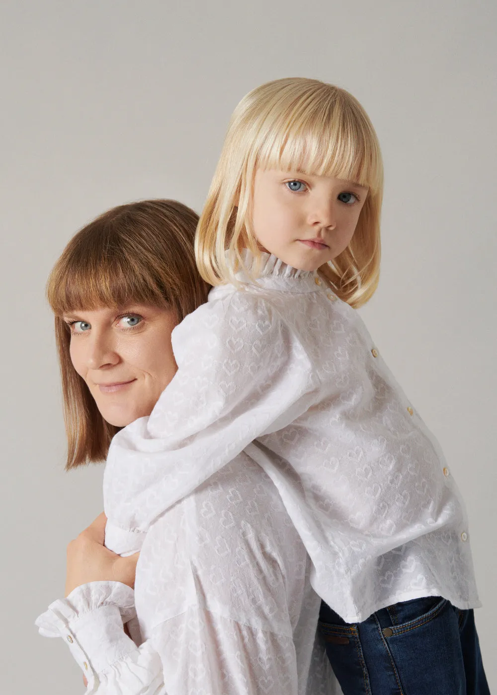 MarMar Tanika W bluse White hjertebroderi