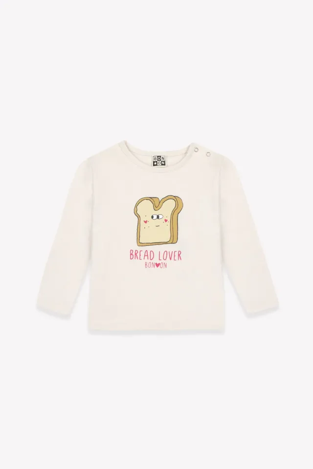 Bonton Taxi Bread T-shirt hvid bomuld baby
