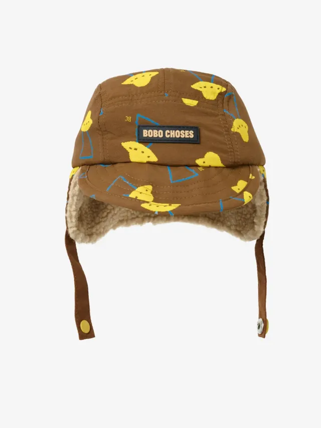 Bobo Choses Pixel Abduction vinterhue brun HEAD52