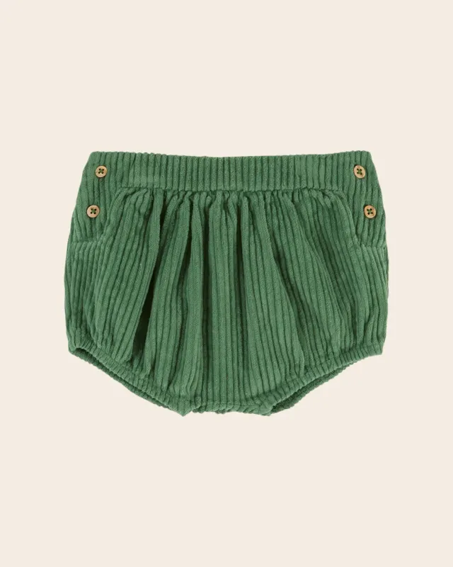 Emile et Ida AE022 Olive bloomer grøn fløjl