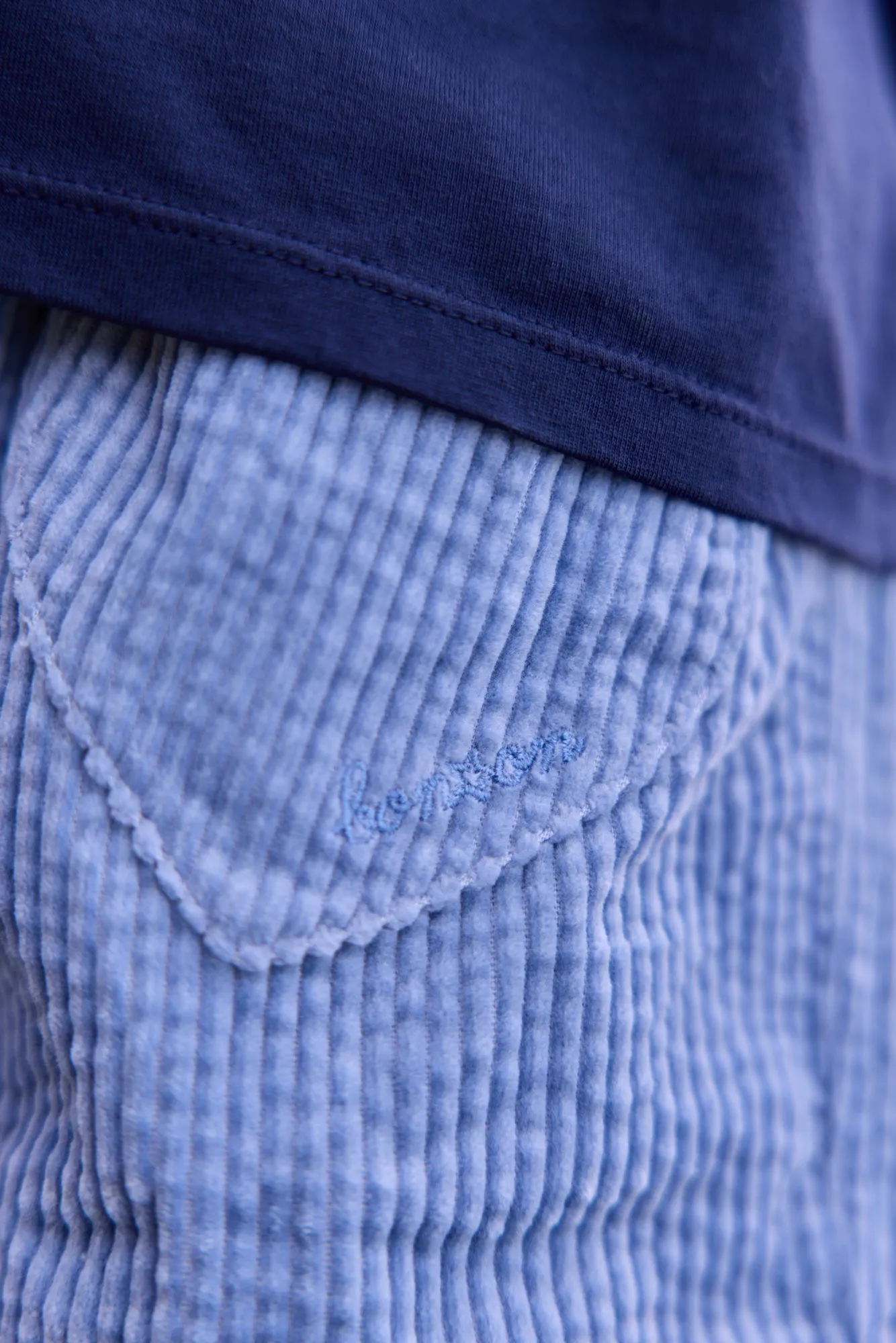 Bonton Melanie Bleu Docker shorts blå bomuld
