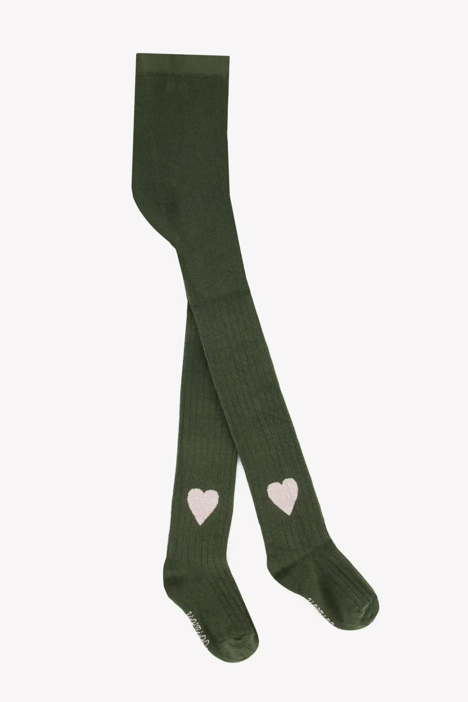 Bonton Mippy Kaki strømpebukser hjerte