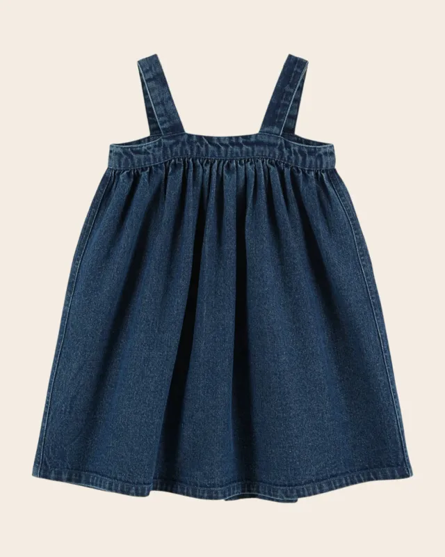 Emile et Ida selekjole denim blå smock