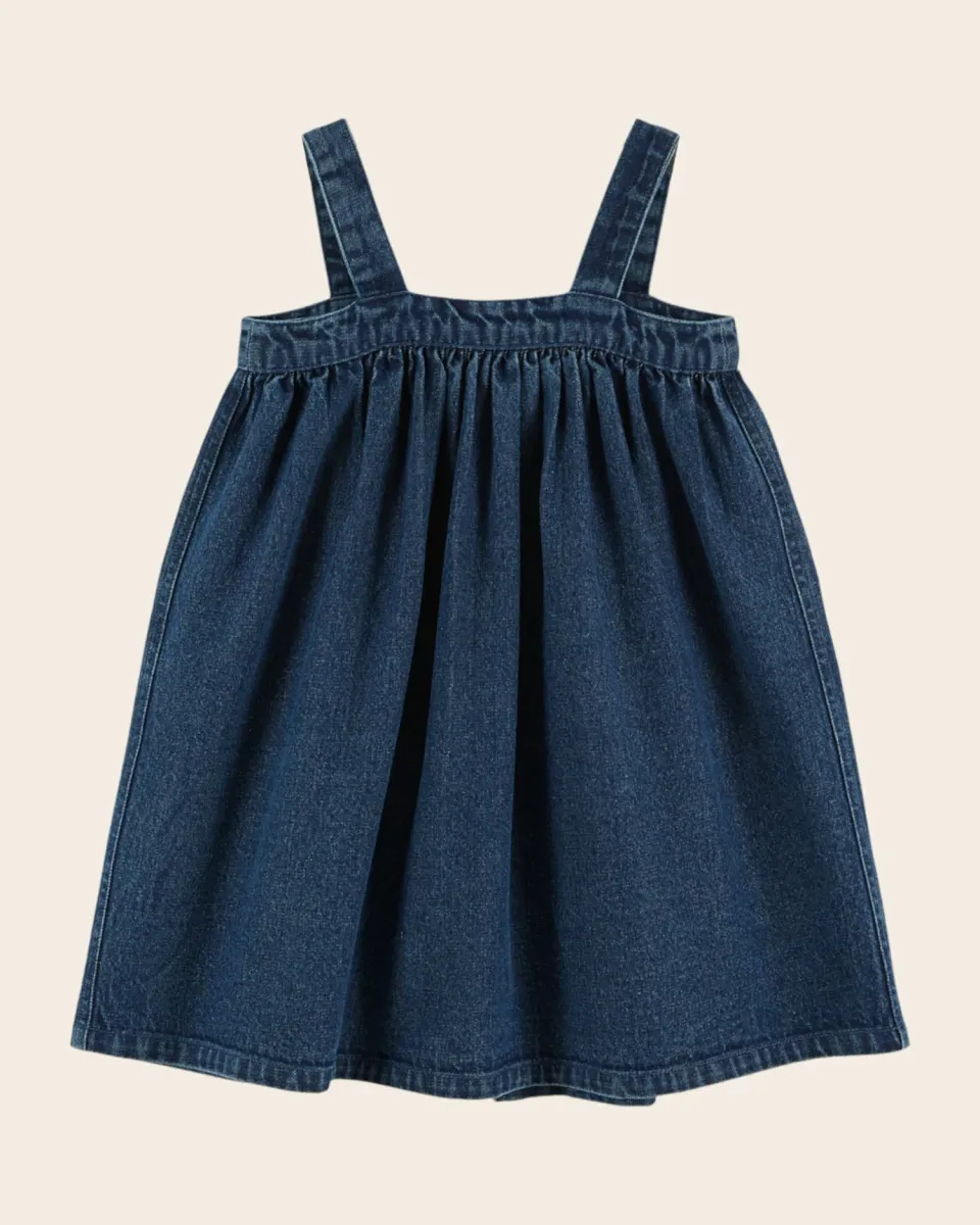 Emile et Ida selekjole denim blå smock