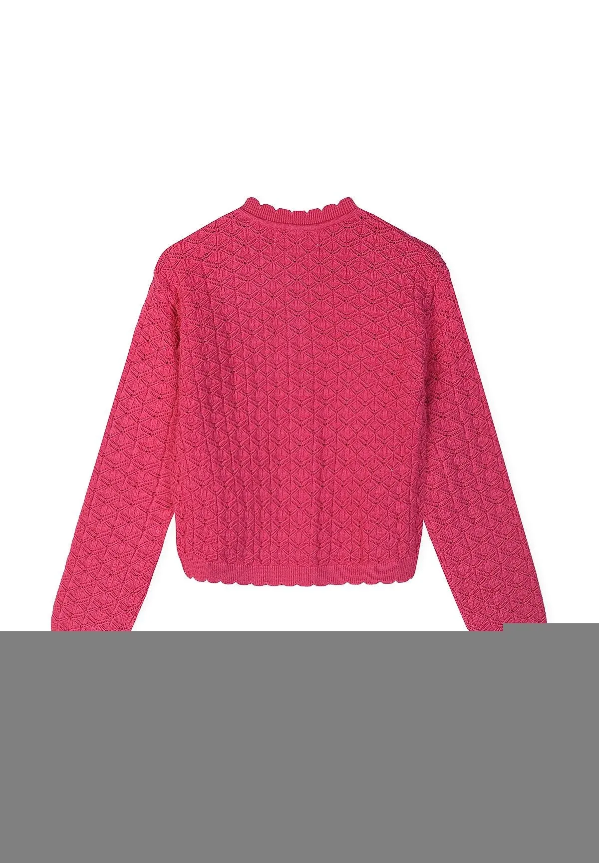Minoti 44718 cardigan rosa rude mønster piger
