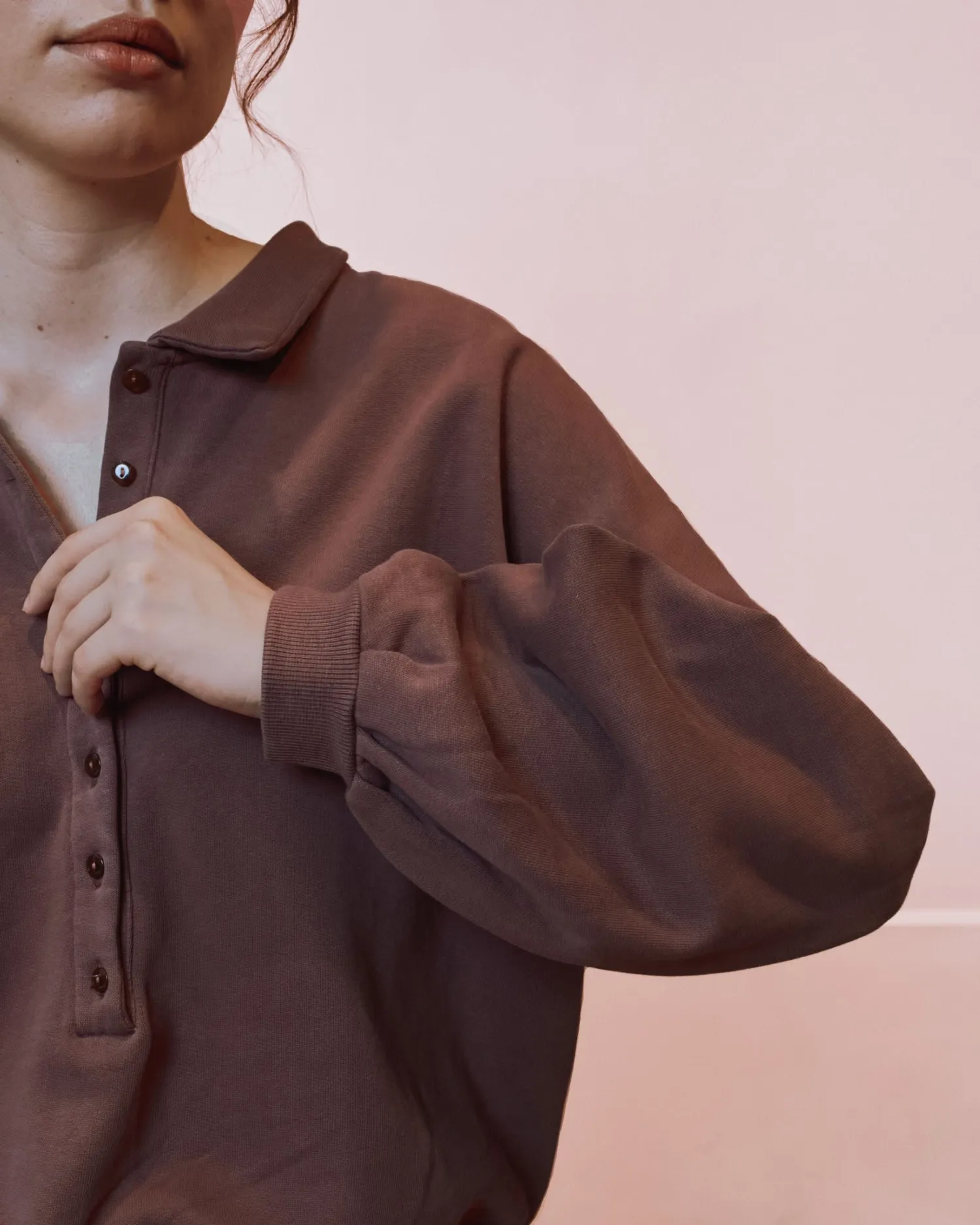 Emile et Ida Ennie sweatshirt lilla polo øko