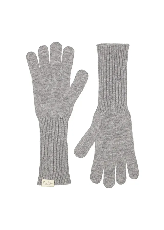 MarMar Aske Long W handsker Grey Melange kashmir