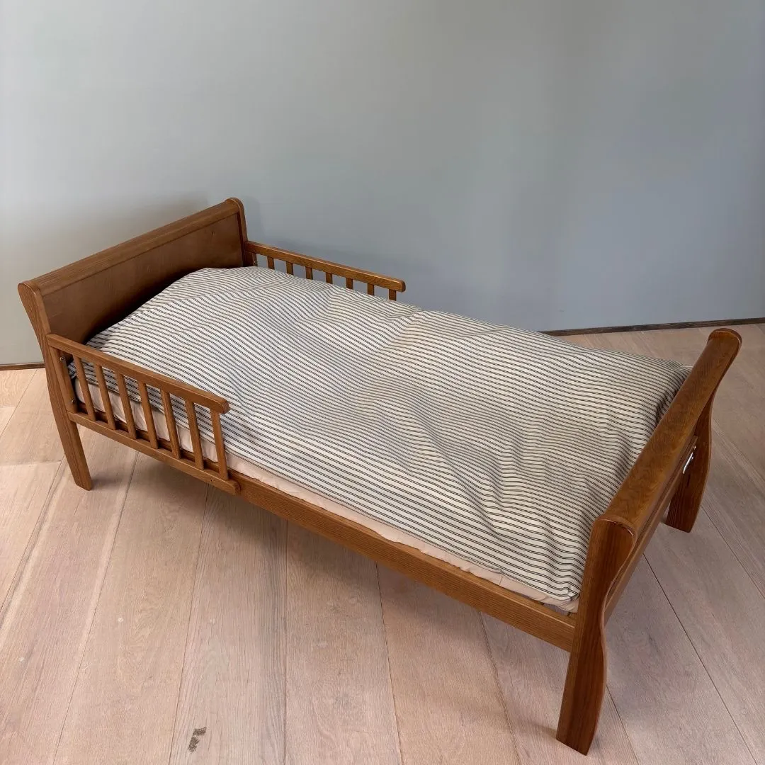 nuuroo By Mats baby sengetøj 70x100 Green Double Stripe bomuld