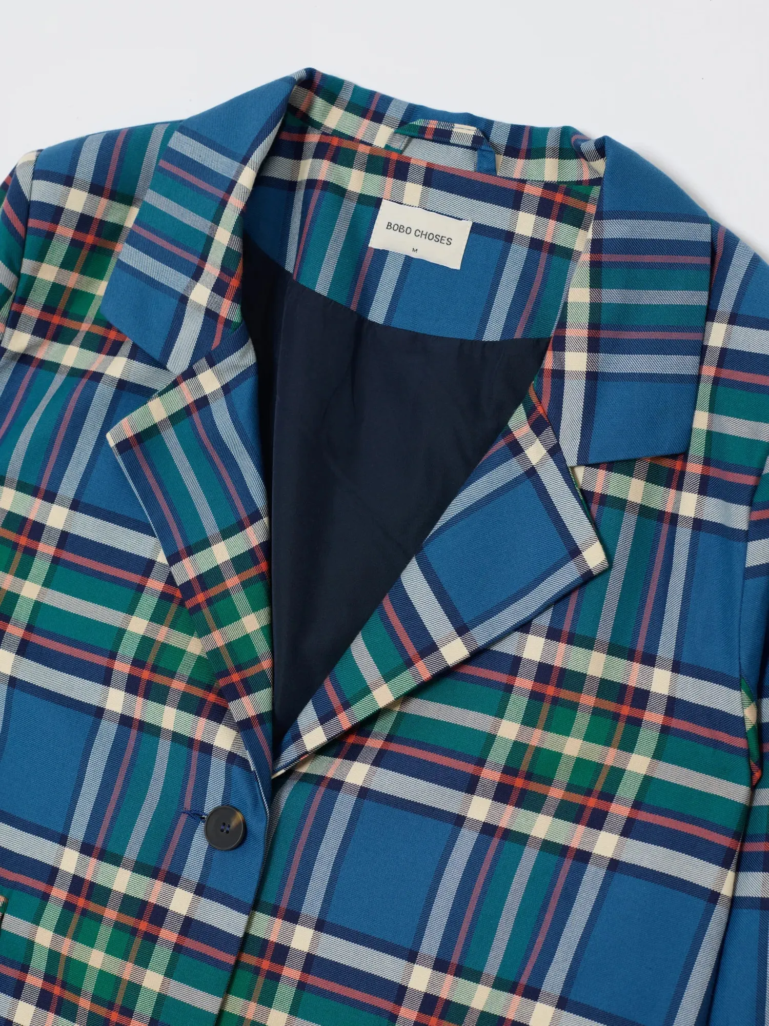 Bobo Choses Tartan blazer blå M bomuld