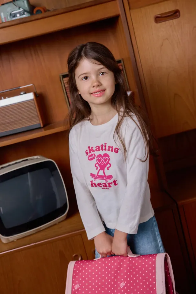 Bonton Taxo Skating T-shirt ecru langærmet