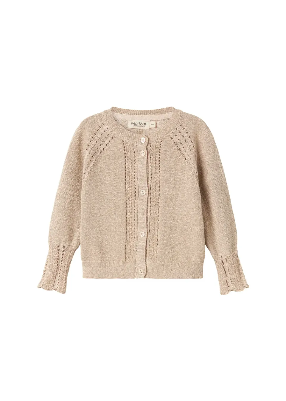 MarMar Copenhagen Tillie B cardigan Gold Glitter strik