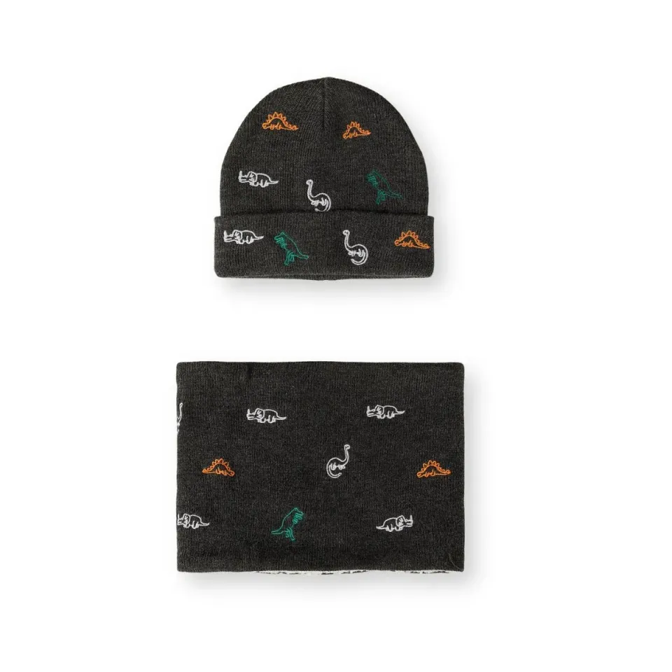 Minoti 45904 hue + loop grå dinosaur til drenge