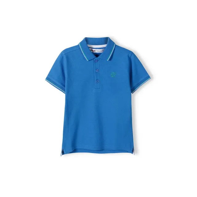 Minoti 38383 poloshirt blå til drenge