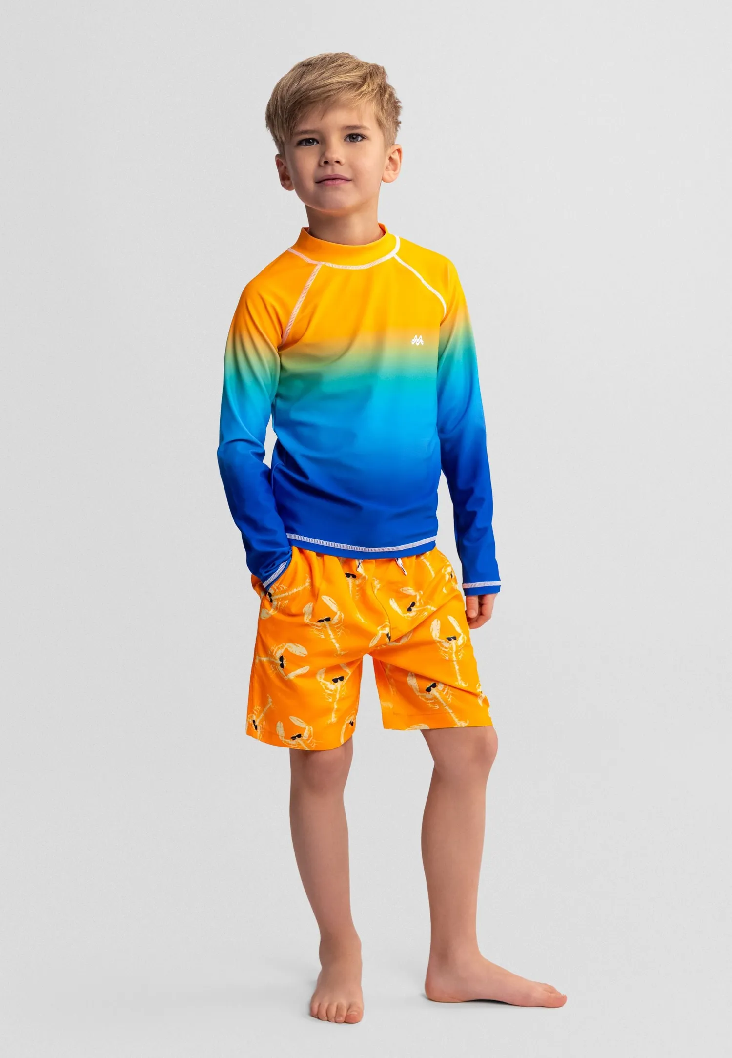 Minoti 44509 badeshorts 2-pak hummer blå