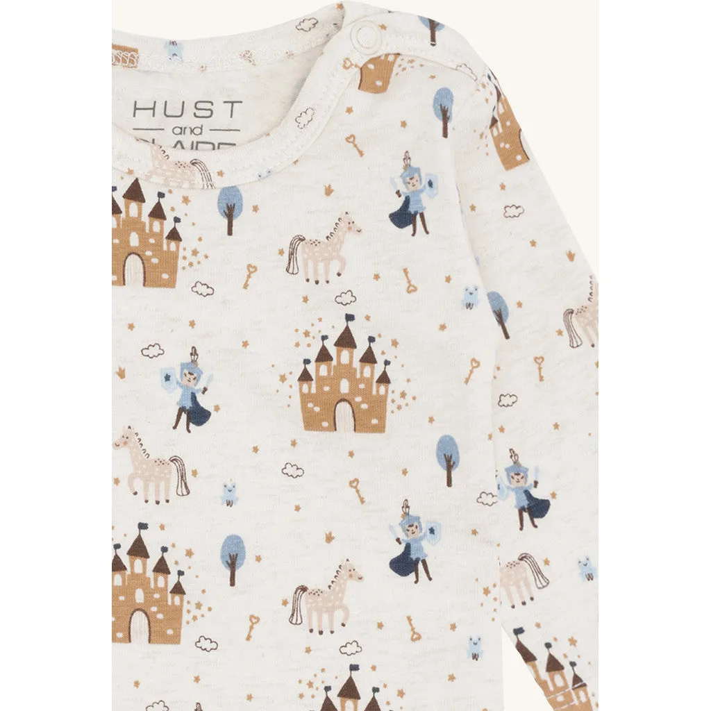 Hust & Claire HCBebe Fairy Tale body Baby Blue økologisk