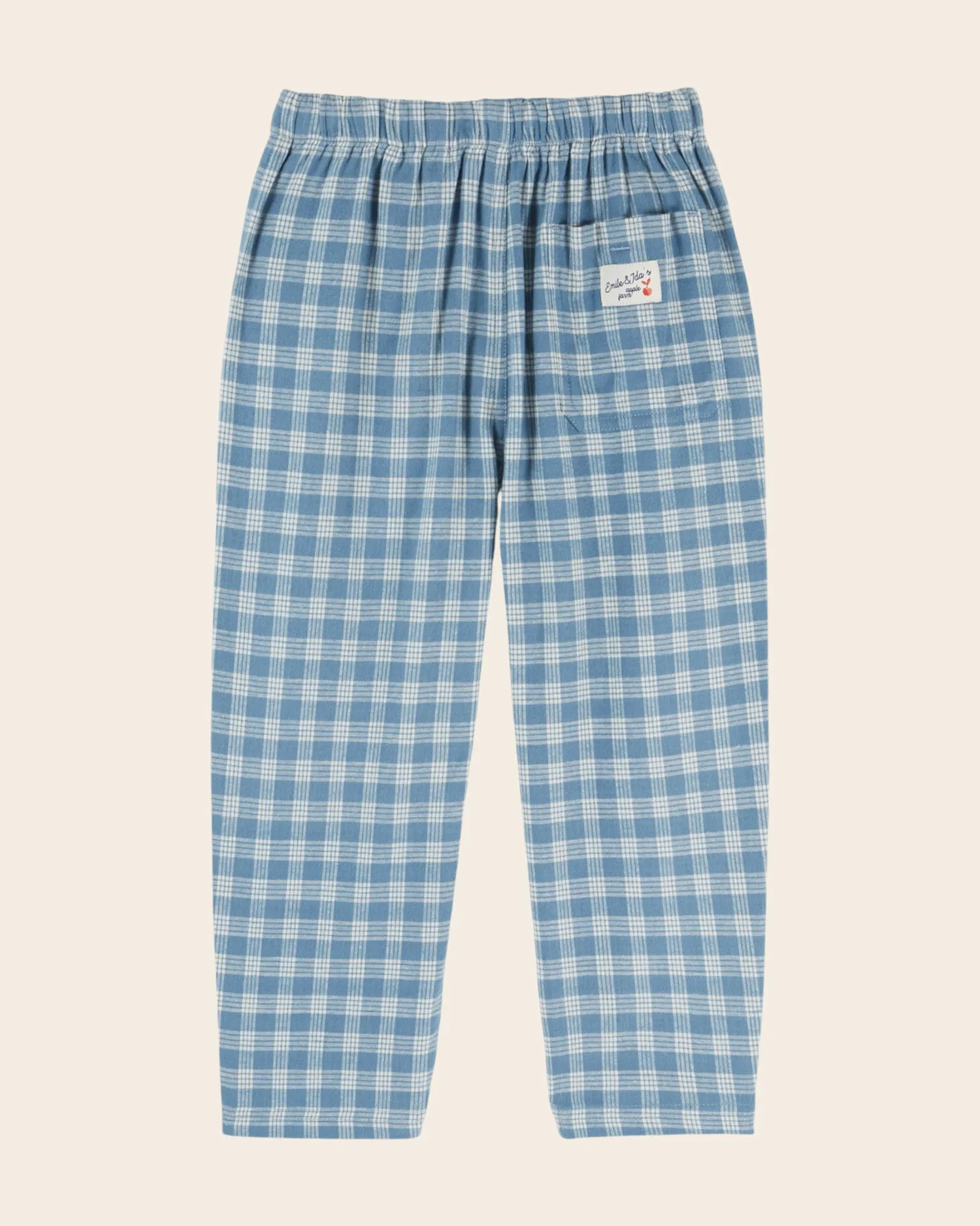Emile et Ida Carreaux bukser blå ternet flannel
