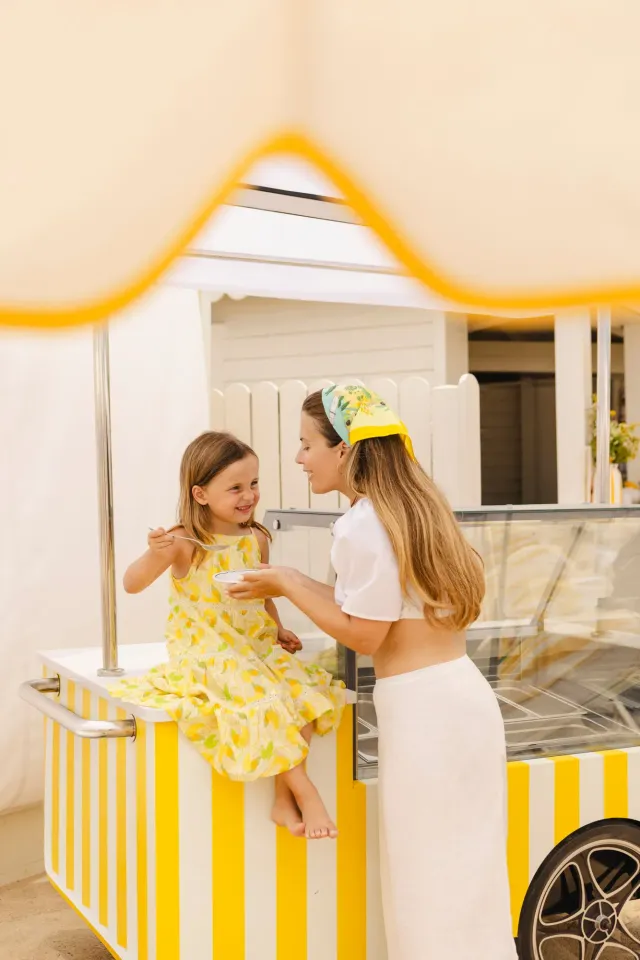 Loulou x Bonton Lypso Limone kjole citron