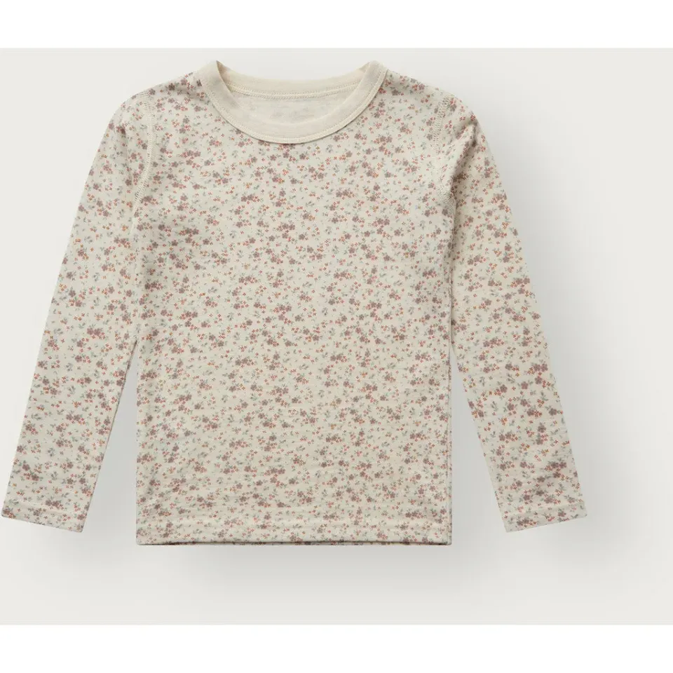 Hust & Claire HCAbba Tiny bluse Off White uld bambus