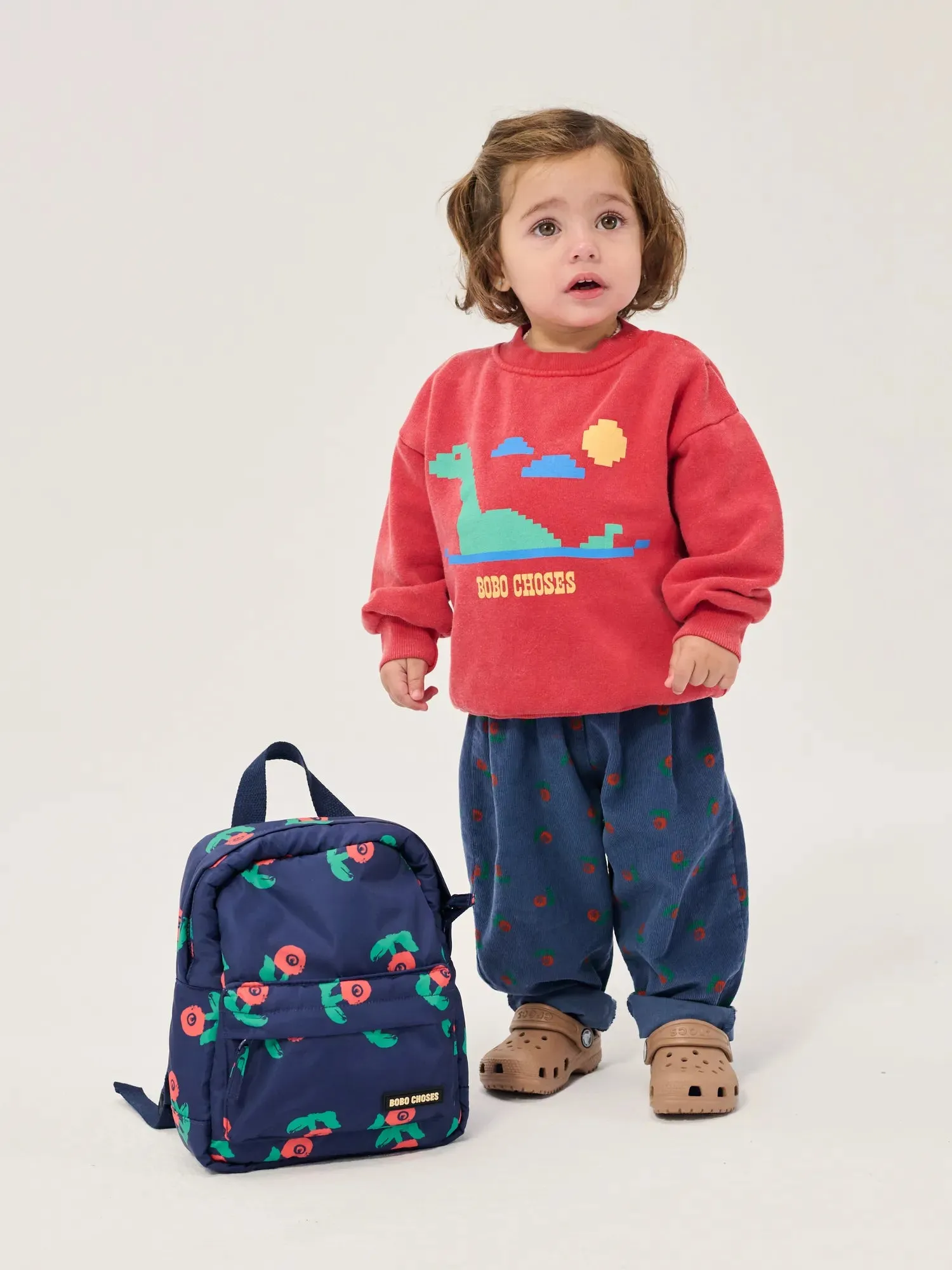 Bobo Choses Lake Monster sweatshirt rød baby