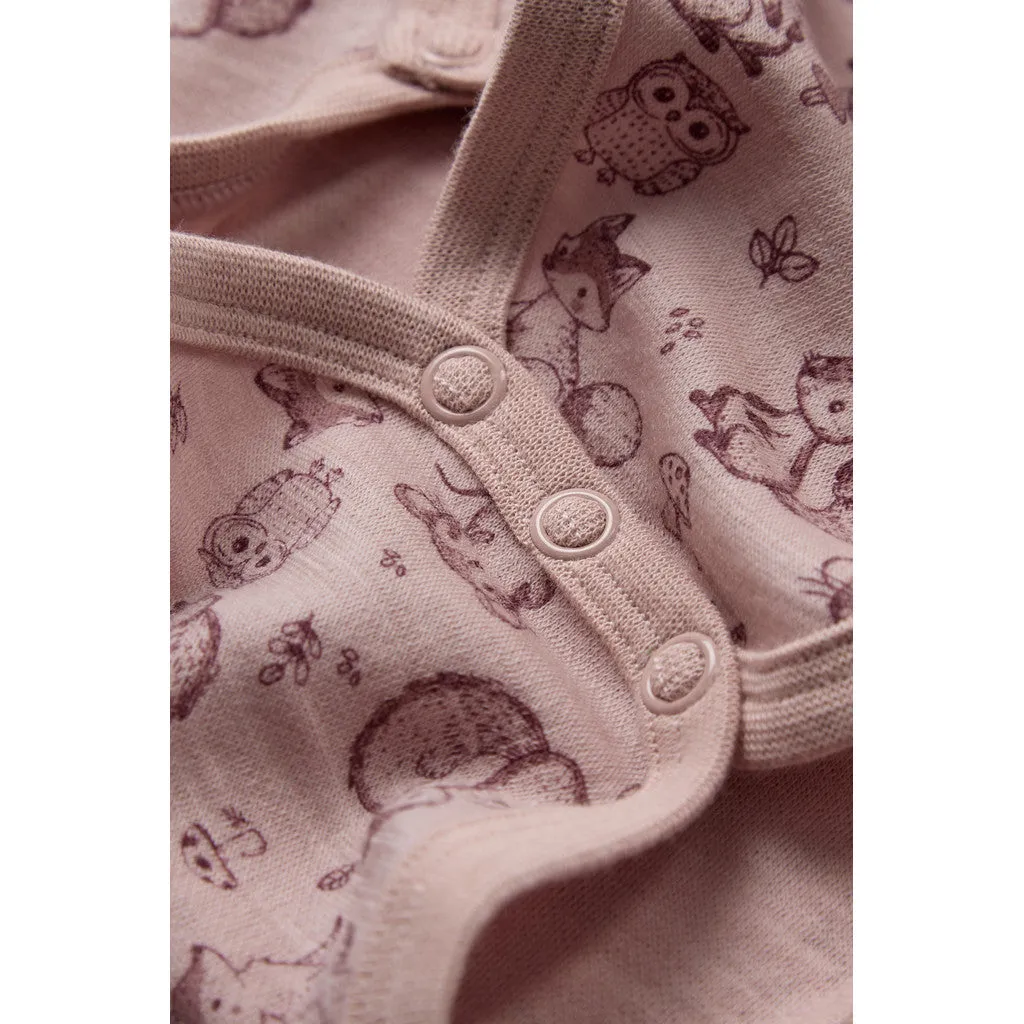 Hust & Claire HCBo Wrap bodystocking Dusty Rose merino