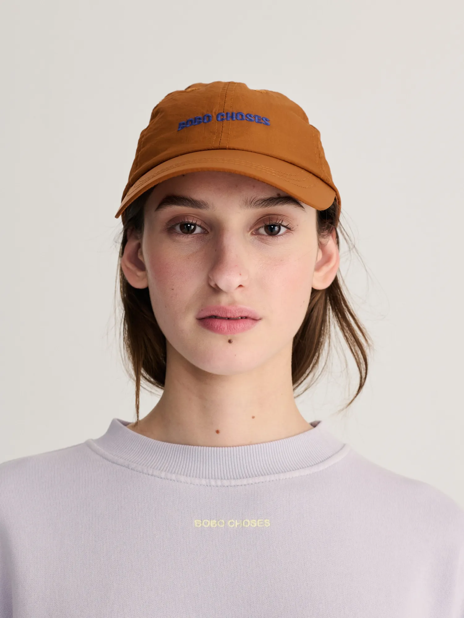 Bobo Choses Color Block technical cap kasket brun HEAD58