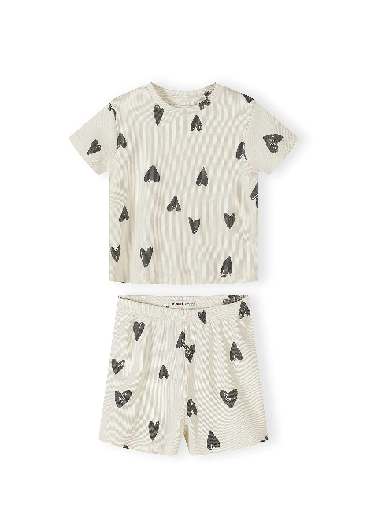 Minoti 44898 pyjamas 3-pak creme grå