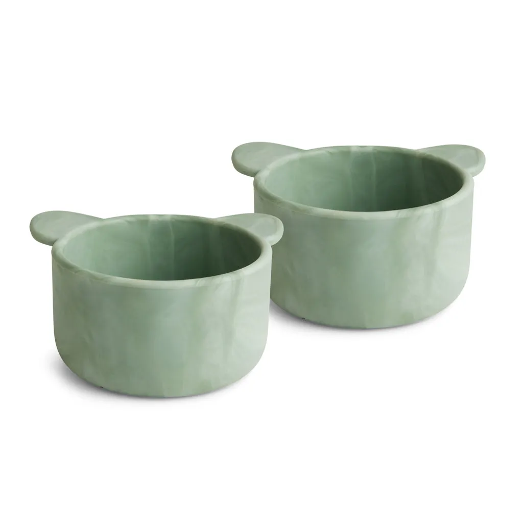 nuuroo snackskål 2-pak Light green mix silikone