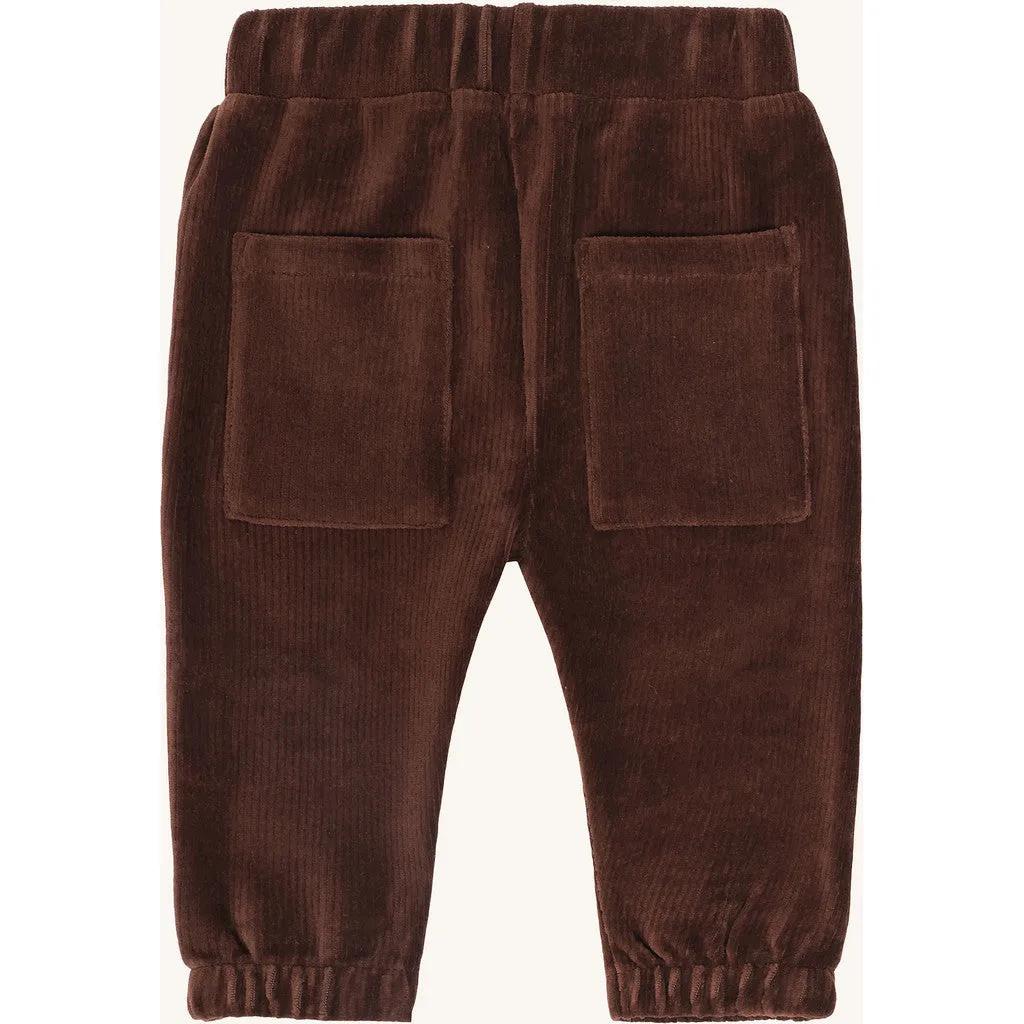 Hust & Claire HC Gus velour joggingbukser Soil