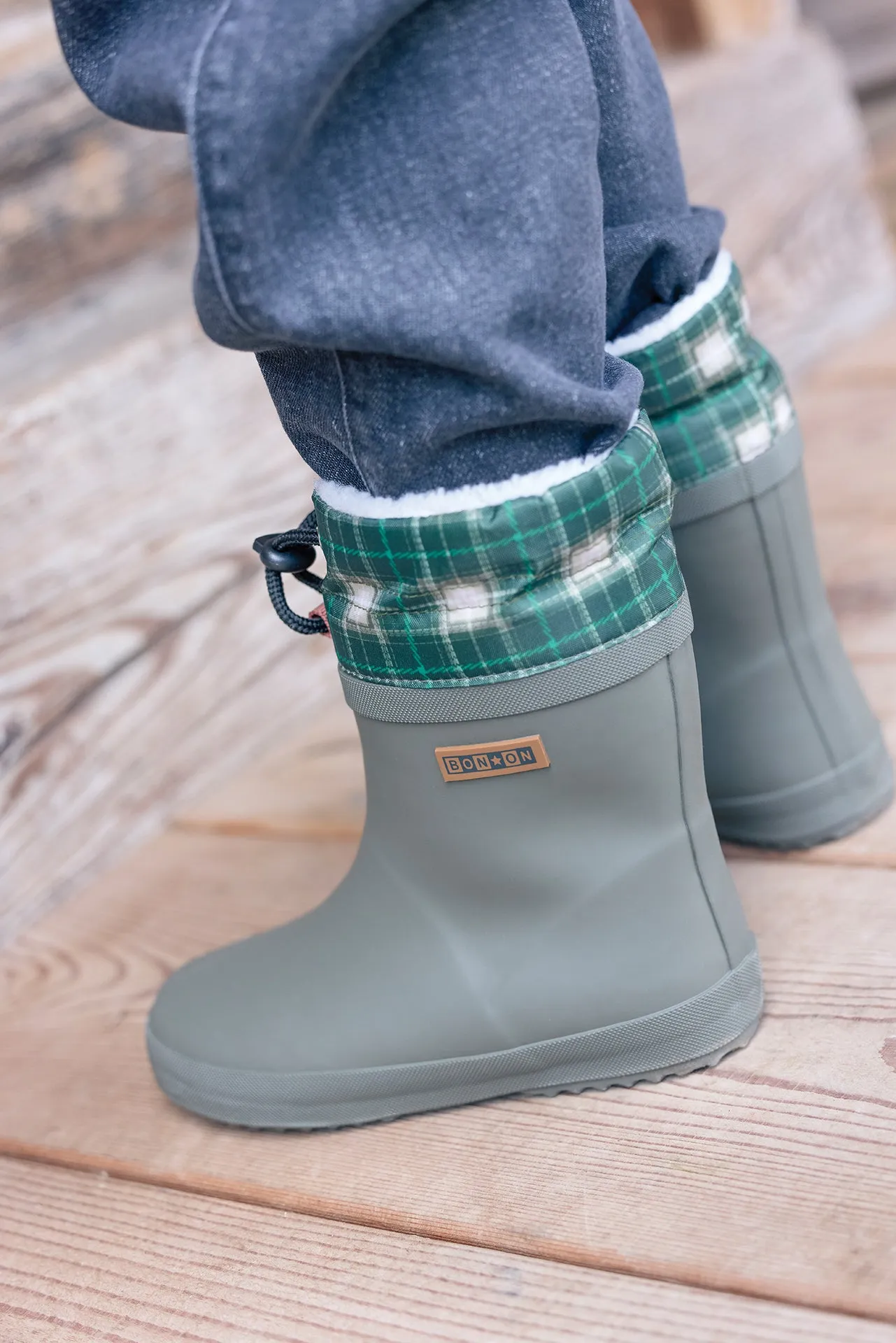 Bonton Ploc gummistøvler kaki tern 100% gummi