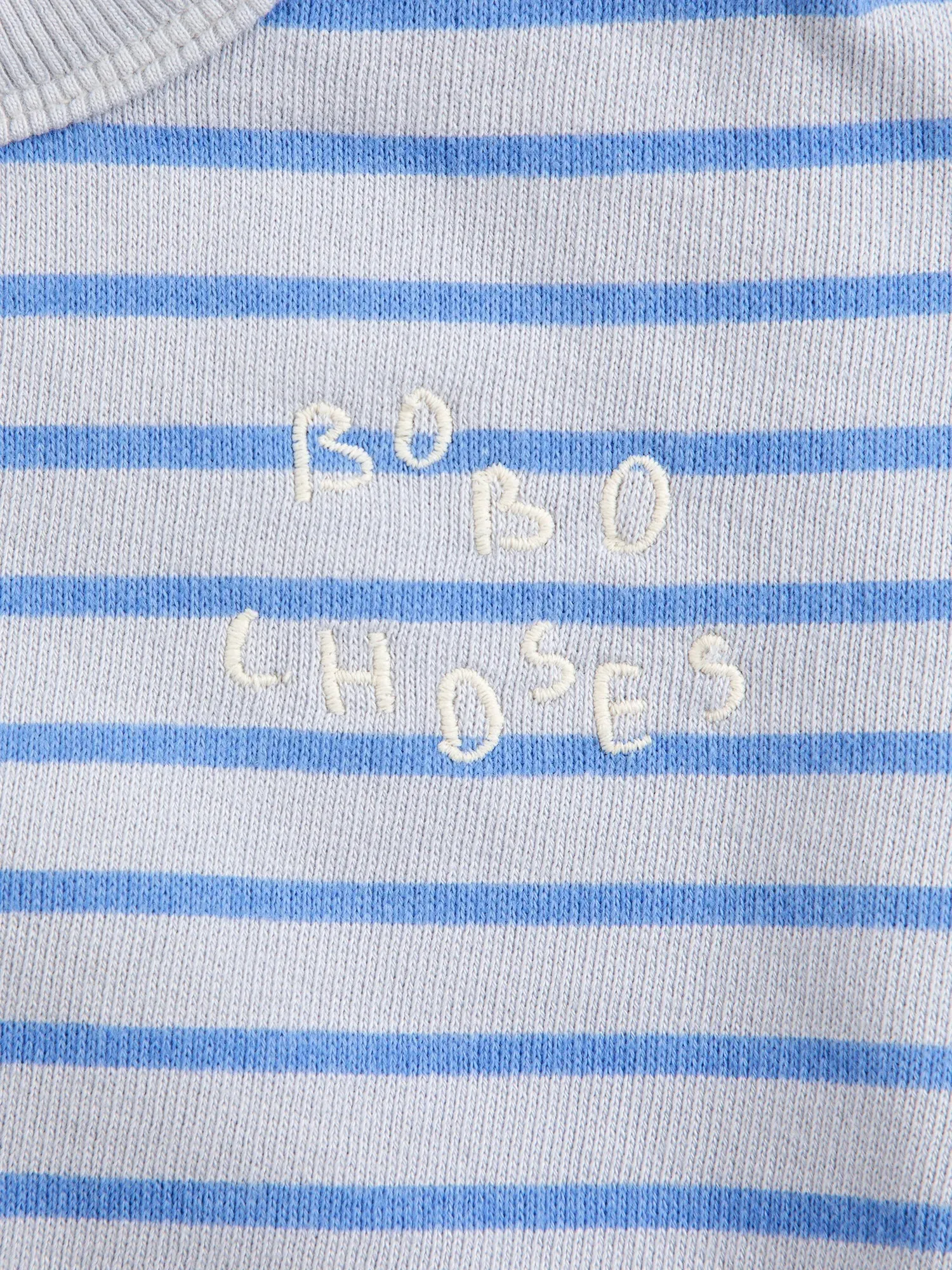 Bobo Choses stripes sweatshirt lysegrå 1M baby