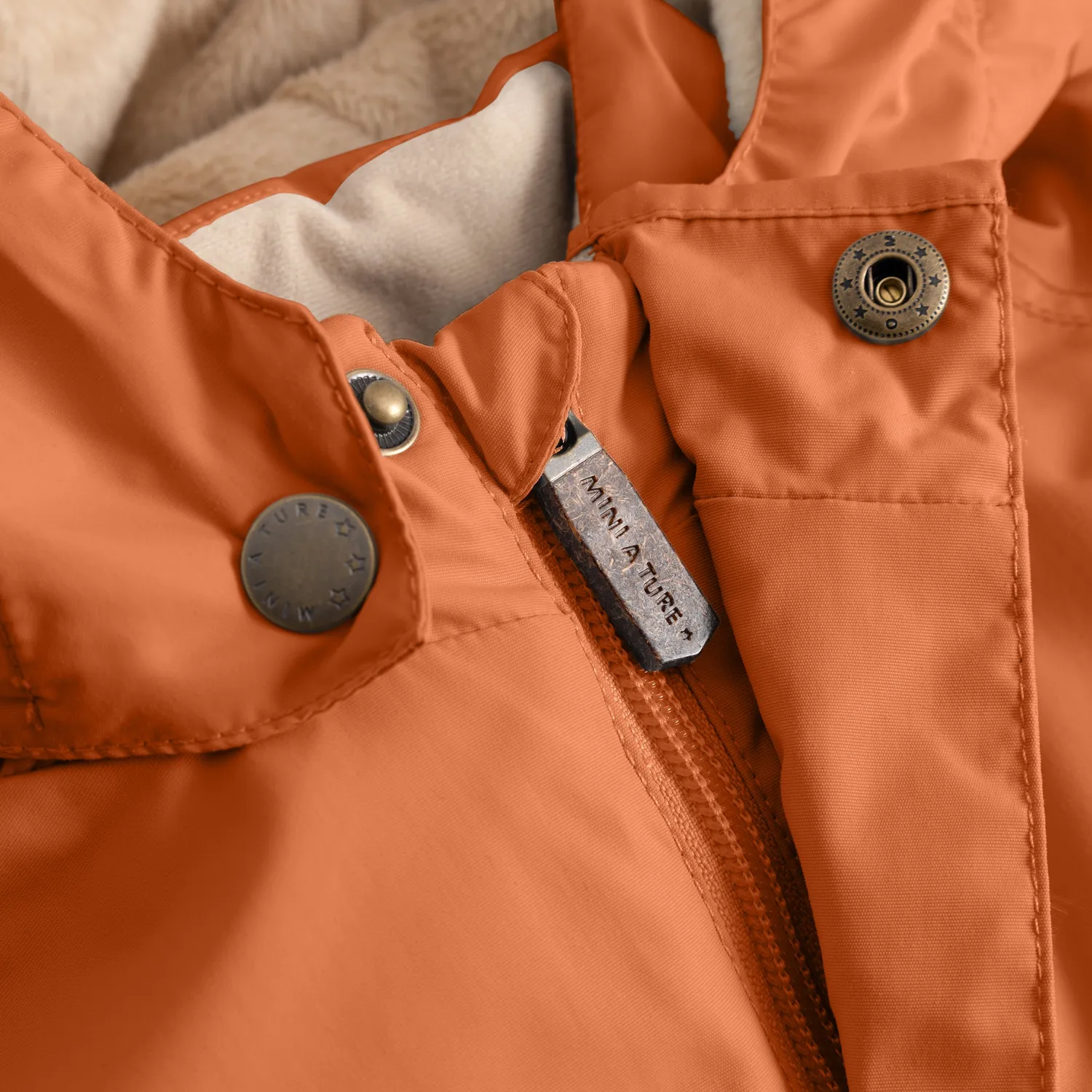 MINI A TURE Matwally vinterjakke Leather Brown -25°C