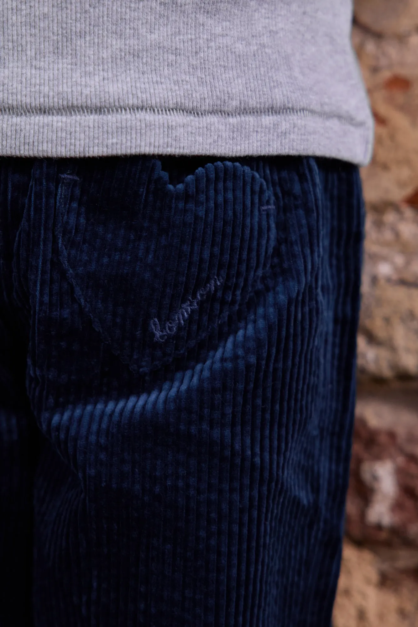 Bonton Duck King Blue fløjlsbukser blå