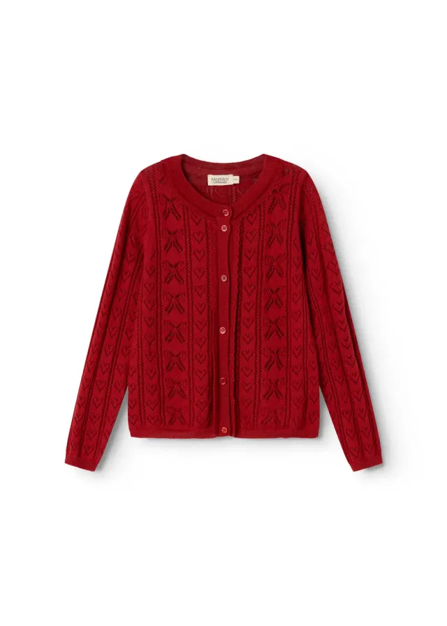 MarMar Tilda cardigan Cherry strik hjerter