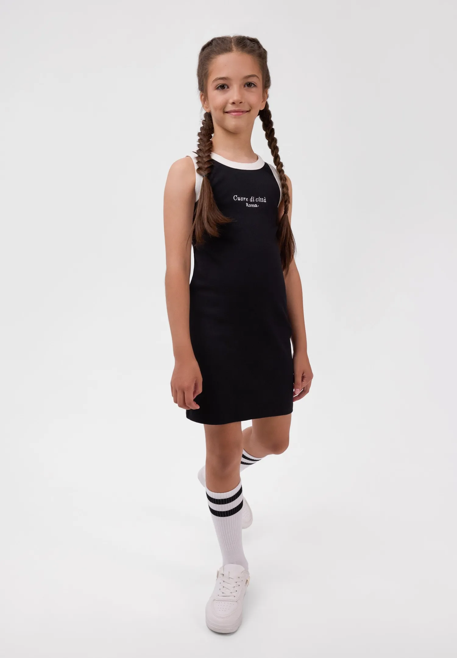 Minoti 44846 stropkjole til piger 2-pak jersey