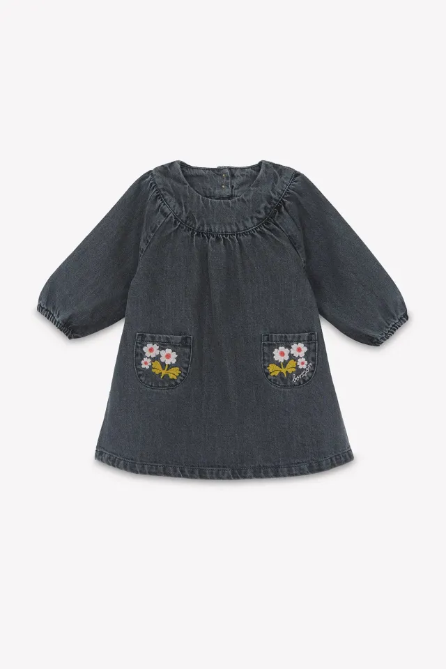 Bonton Mada Denim Gris kjole bomuld grå