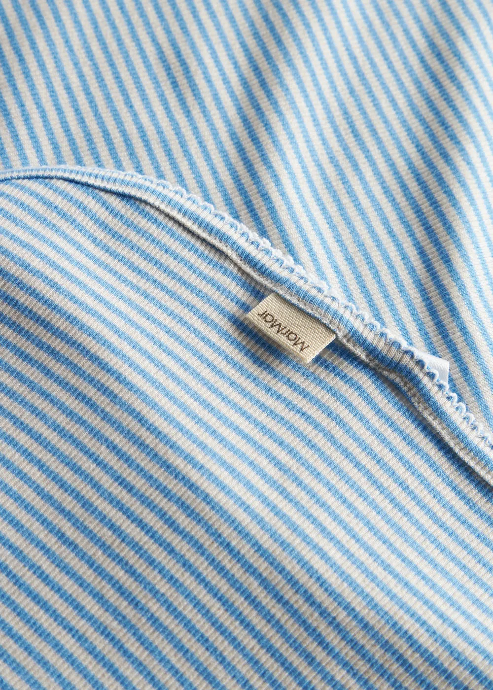 MarMar Alida babytæppe Blue Stripe 80x80 striber