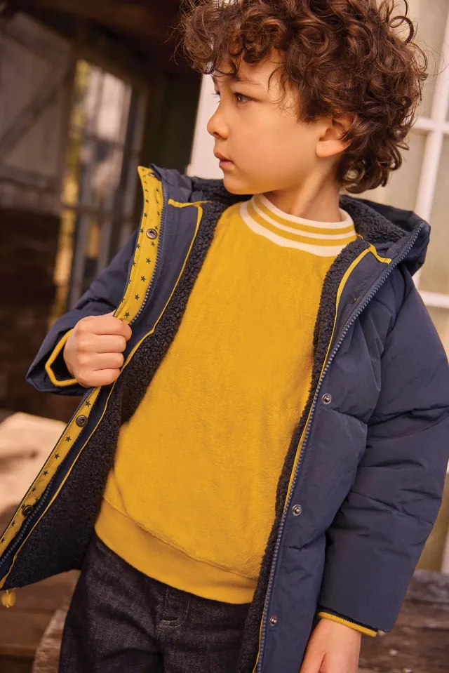 Bonton Parker sailor blue dynejakke foret