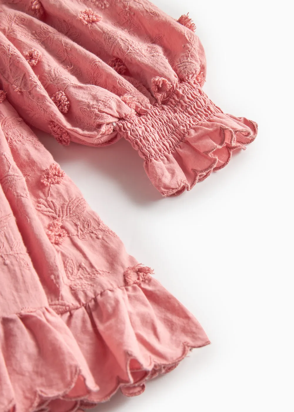 MarMar Dipa Kjole Pink Delight med broderi