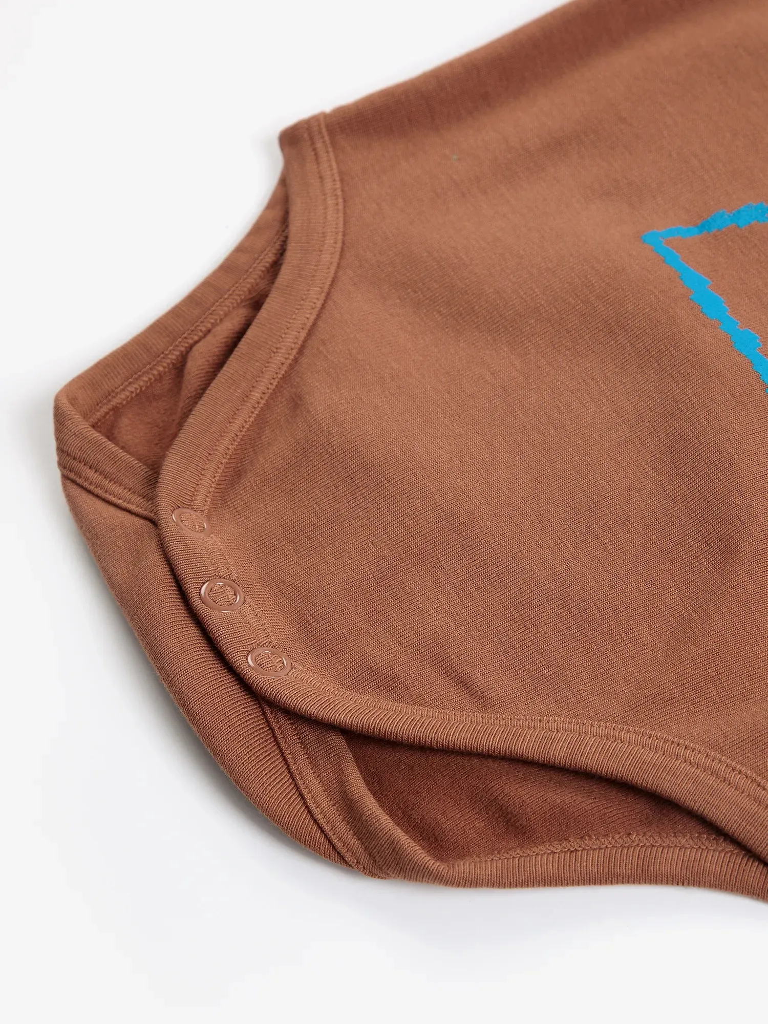 Bobo Choses Pixel Abduction body brun økologisk