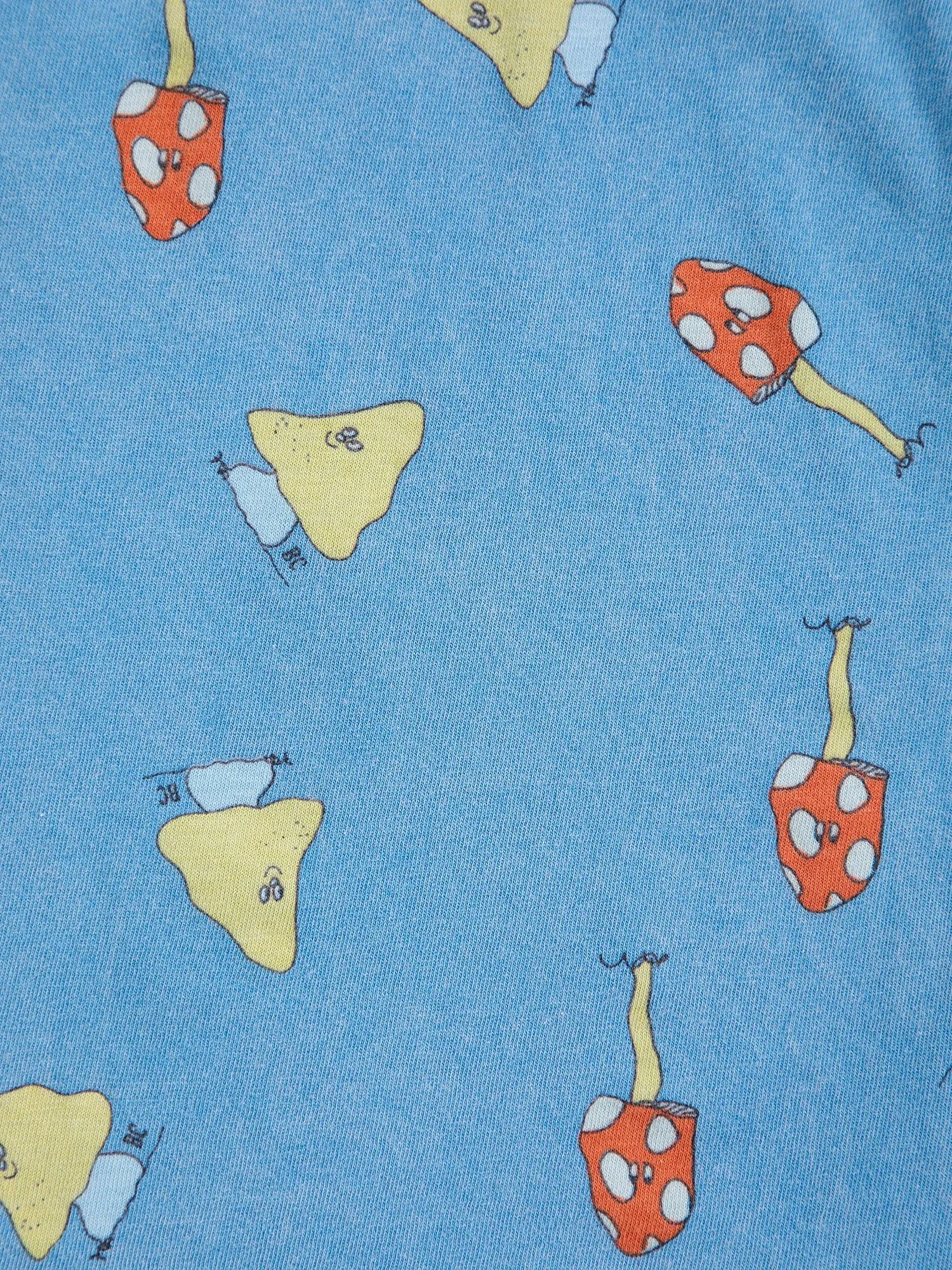 Bobo Choses Mush Monster Duo T-shirt blå 12M økologisk