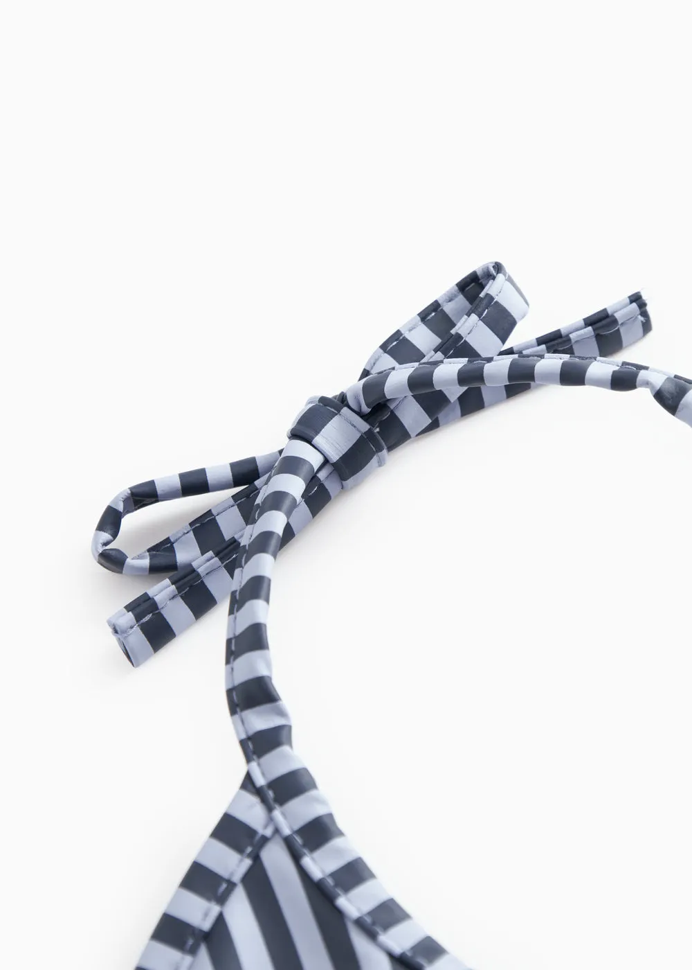 MarMar Bib Long spiseforklæde Blue Stripes vandafvisende