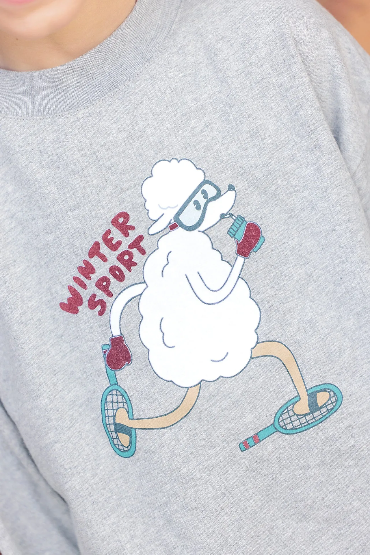 Bonton Laurel Winter t-shirt til børn grå langærmet