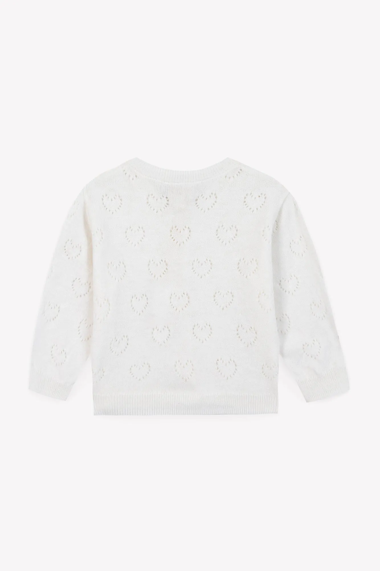 Bonton Lilet Coeur cardigan 2 år ecru uld