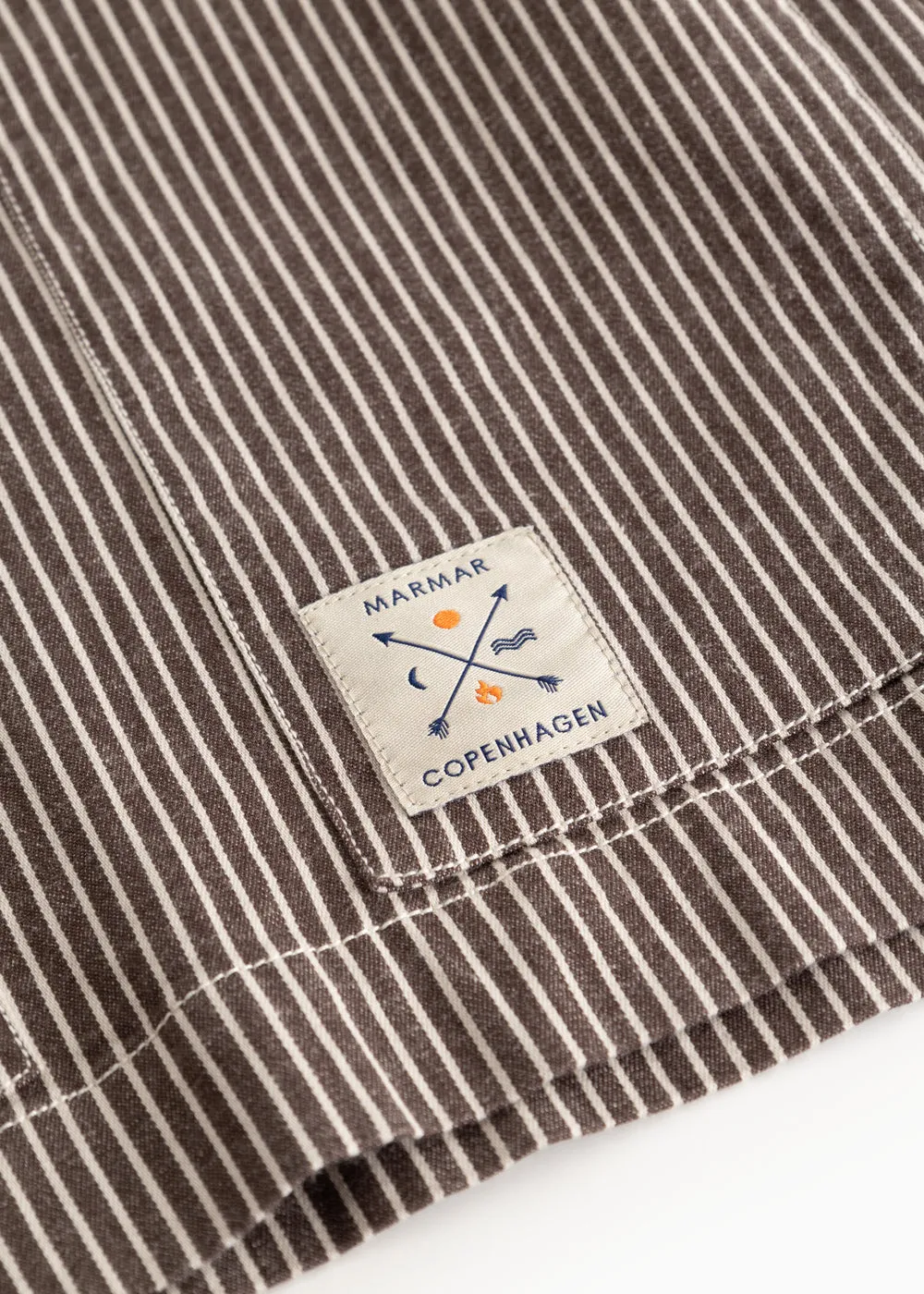 MarMar Tovan skjorte Dark Brownie Stripe