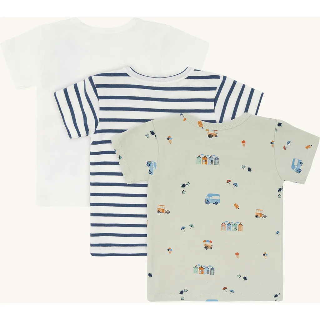 Hust & Claire Albert t-shirt green foam 3-pak bomuld