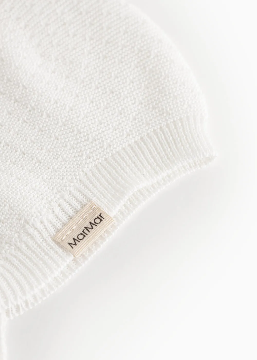 MarMar Aly strikhue Gentle White økobomuld