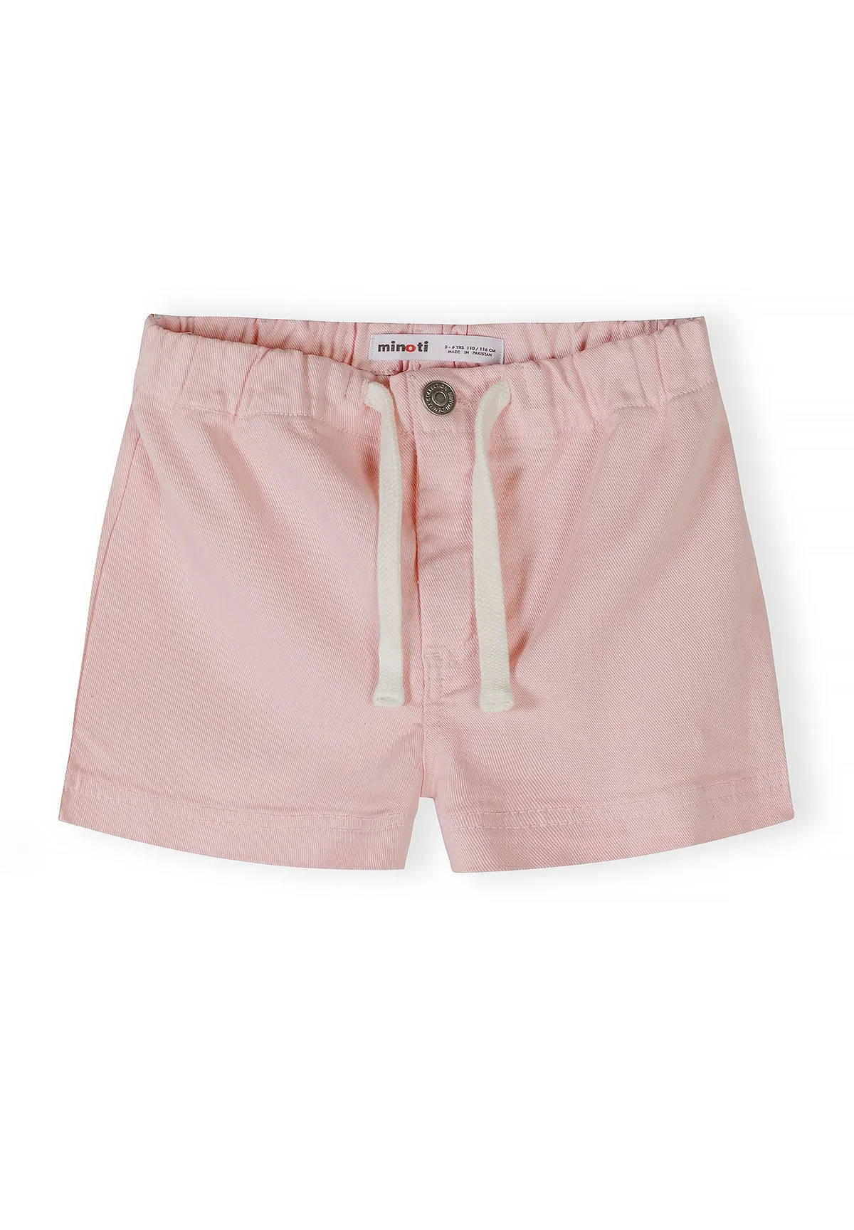 Minoti shorts 2-pak lyseblå rosa twill piger