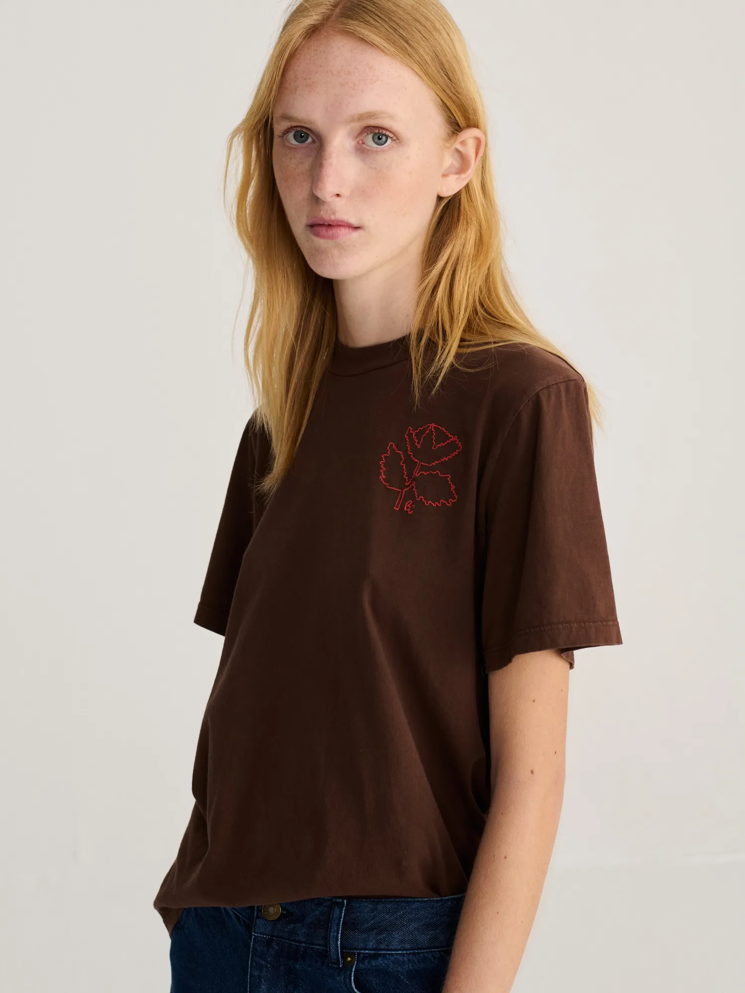 Bobo Choses Vibrant Flower T-shirt mørkebrun XS