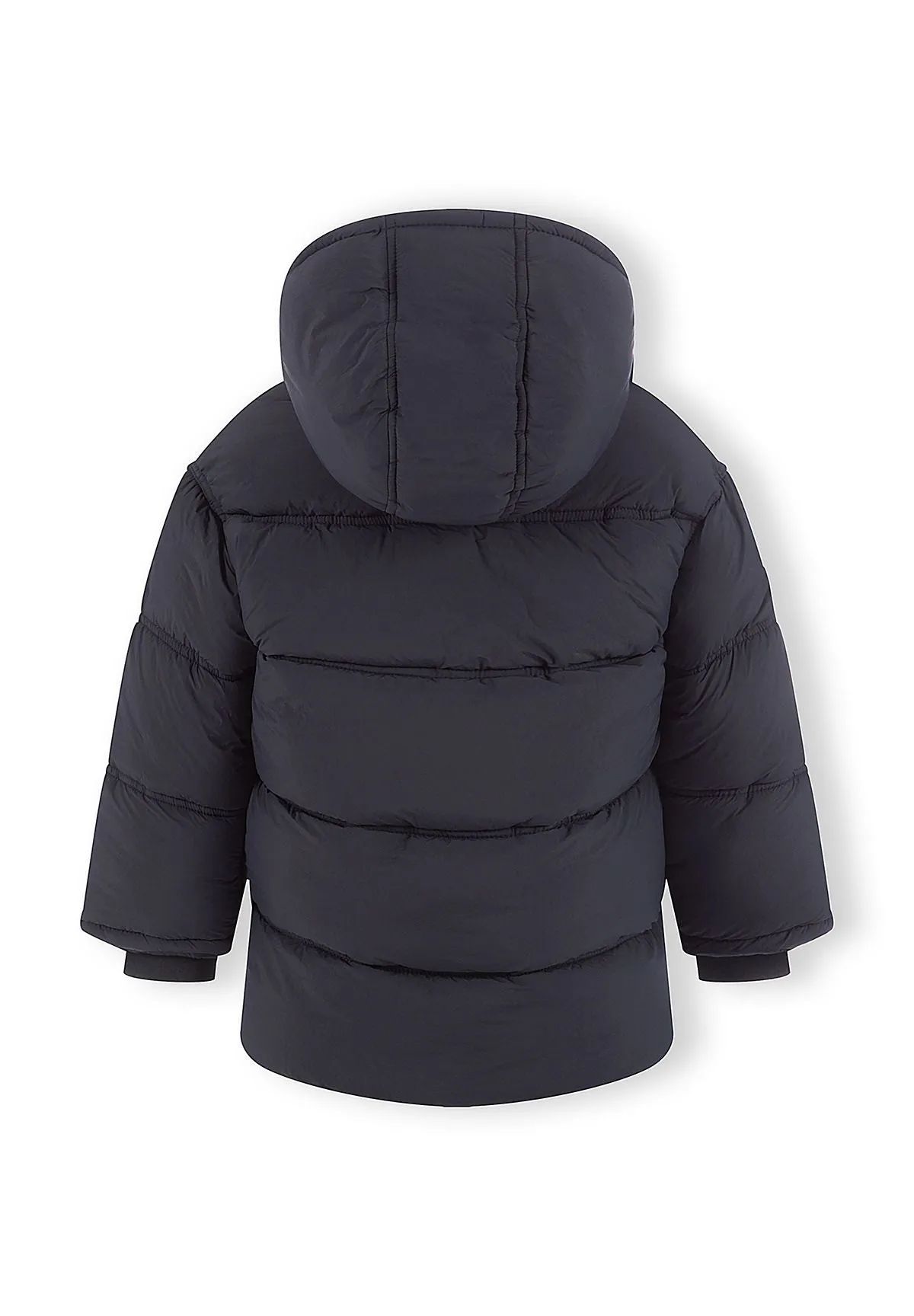 Minoti 45225 parka til drenge navy med teddyfoer