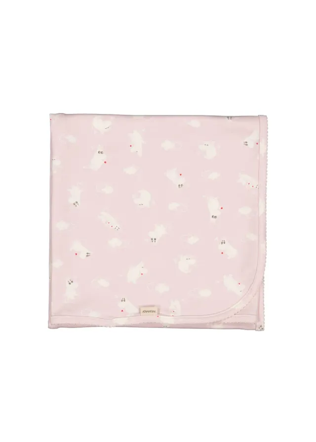 MarMar Copenhagen Alida babytæppe Rose Moomin 80x80